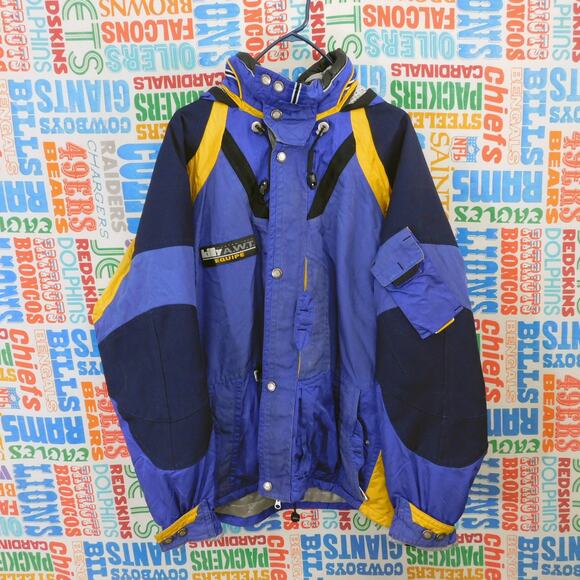 VTG Killy Master Tech AWT Ski Jacket Size 52 US XL 90s Retro Snow Purple Yellow - Picture 1 of 9